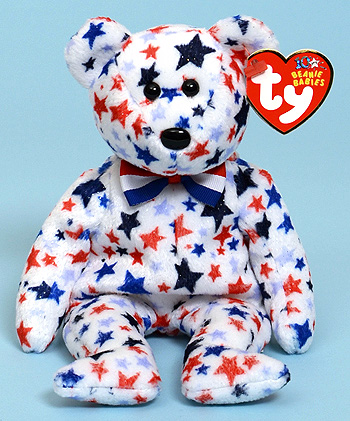Red, White & Blue - bear - Ty Beanie Babies