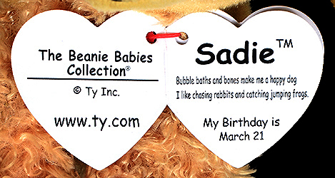 Sadie - swing tag inside