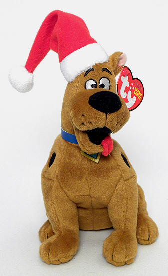 Scooby-Doo (Santa Claus hat) - Great Dane dog - Ty Beanie Babies