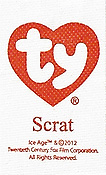Scrat - tush tag front sticker