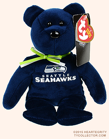 Seattle Seahawks - bear - Ty Beanie Babies