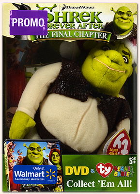 Shrek Forever After movie DVD gift set with Shrek - front