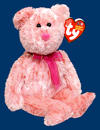 Smitten (pink heart nose) - bear - Ty Beanie Baby