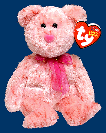 Smitten (pink, heart nose) - bear - Ty Beanie Babies
