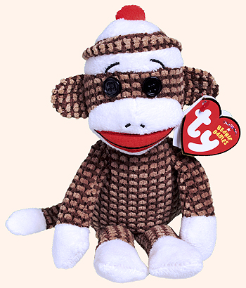 Sock Monkey (quilted, brown) - Ty Beanie Babies