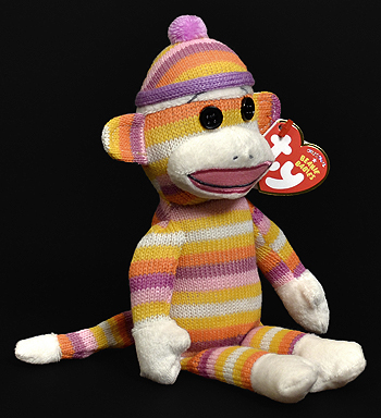 Sock Monkey (pastel) - Ty Beanie Babies