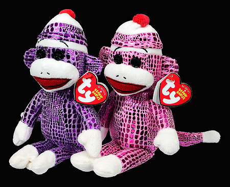 Sock Monkey (pastel) - Ty Beanie Babies