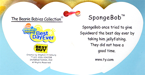 SpongeBob (Best Day Ever) - Best Buy exclusive swing tag inside