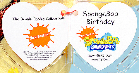 SpongeBob Birthday - swing tag inside