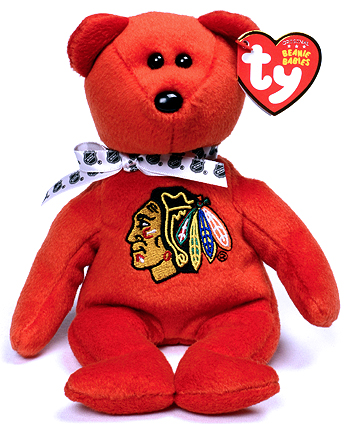 Stanley (red version) - bear - Ty Beanie Babies