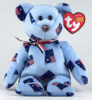 Starry (flag nose) - bear - Ty Beanie Babies