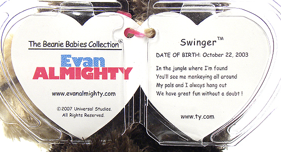Swinger (Evan Almighty) swing tag inside