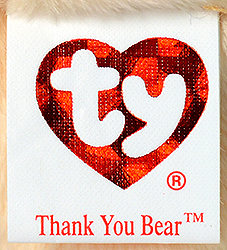 Thank You Bear - tush tag front