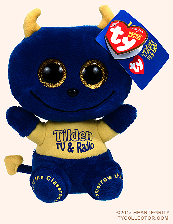 Tilden Beanie Mascot Blue (Tilden TV & Radio) - devil - Ty Beanie Babies