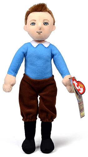 Tintin - cartoon character doll - Ty Beanie Babies