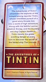 Tintin - extra swing tag back