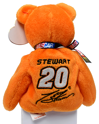 Tony Stewart #20 (back) - bear - Ty Beanie Babies