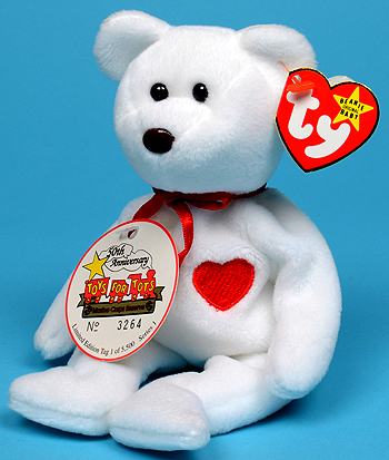 Valentino (Toys for Tots) - bear - Ty Beanie Babies