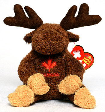 Villager (key-clip) - moose - Ty Beanie Babies