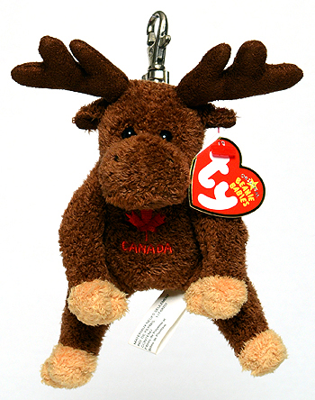 Villager (key-clip) - moose - Ty Beanie Babies