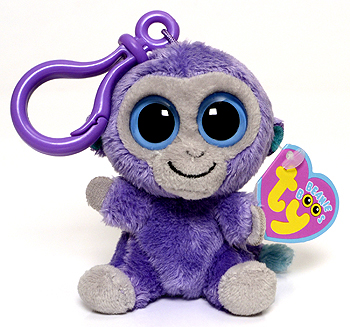 Blueberry (key-clip) - monkey - Ty Beanie Boos