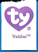 Waddles - tush tag front