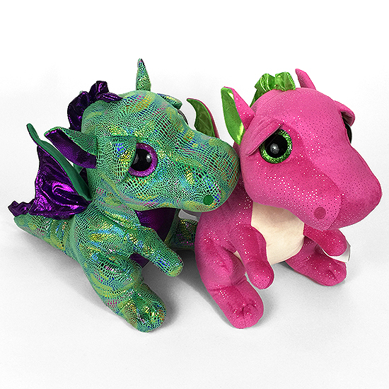 Large versions of Cinder and Darla Beanie Boos