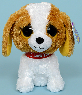 Cookie (with Valentine's Day collar) - dog - Ty Beanie Boos