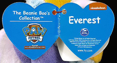 Everest (Paw Patrol) - swing tag inside
