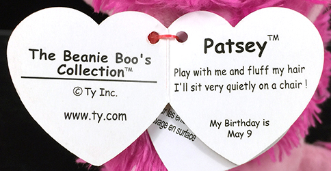Swing tag (inside) with name Patsey