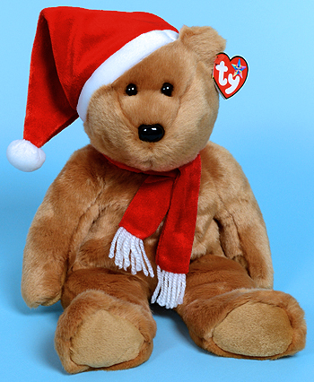 1997 Holiday Teddy - bear - Ty Beanie Buddies