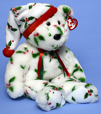 1998 Holiday Teddy - Bear - Ty Beanie Buddy