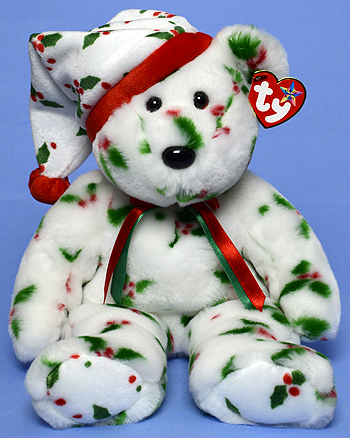 1998 Holiday Teddy - bear - Ty Beanie Buddies