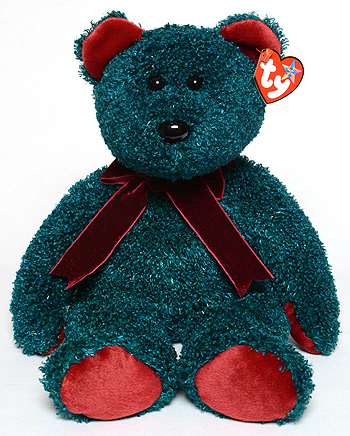 2001 Holiday Teddy - bear - Ty Beanie Buddies