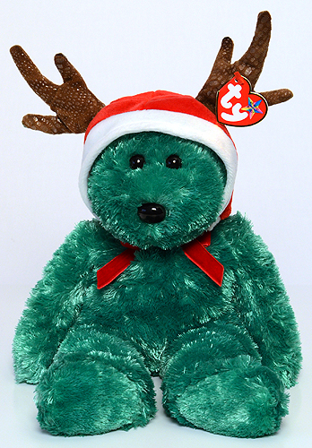 2002 Holiday Teddy - bear - Ty Beanie Buddies