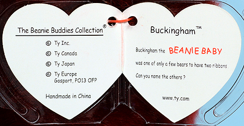 Buckingham - swing tag inside