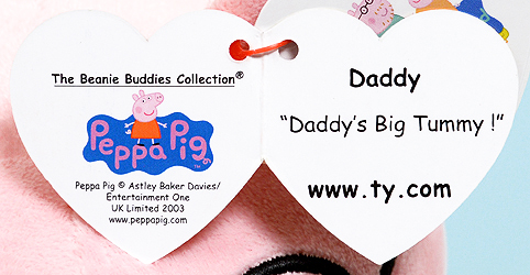 Daddy - "Beanie Buddies Collection" swing tag inside