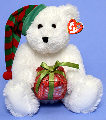 Gift-wrapped - bear - Ty Beanie Buddies