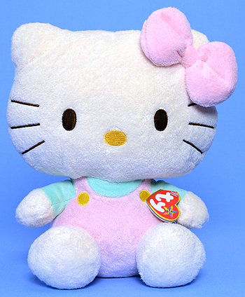 Hello Kitty (larte, pink jumper, mint shirt) - Cat - Ty Beanie Buddies