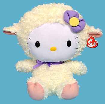 Hello Kitty (large, lamb costume) - cat - Ty Beanie Babies