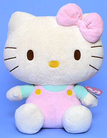 Hello Kitty (extra large, pink jumper, mint shirt) - Cat - Ty Beanie Buddies