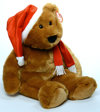 Large 1997 Holiday Teddy - bear - Ty Beanie Buddy