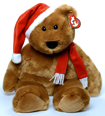 Large 1997 Holiday Teddy - bear - Ty Beanie Buddies