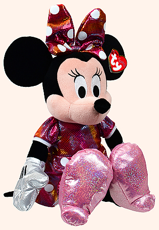 Minnie (rainbow dress, Disney Sparkle) - Ty Beanie Buddies