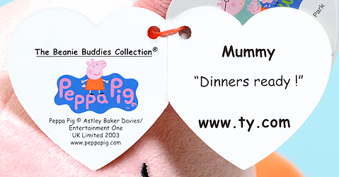 Mummy - "Beanie Buddies Collection" swing tag