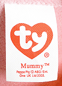 Mummy (Beanie Buddies) tush tag front