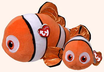 Beanie Baby and Buddy versions of Nemo (Disney Sparkle)