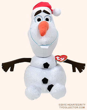 Olaf (Santa hat) - snowman - Ty Beanie Buddies