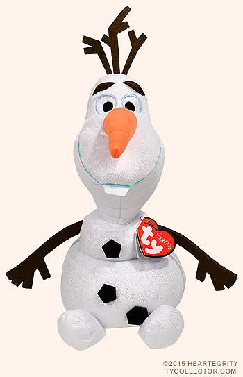 Olaf (Frozen, large) - snowman - Ty Beanie Buddies (Sparkle)