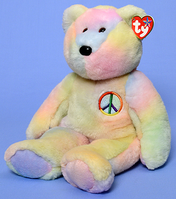 Peace (pastel) - bear - Ty Beanie Buddy